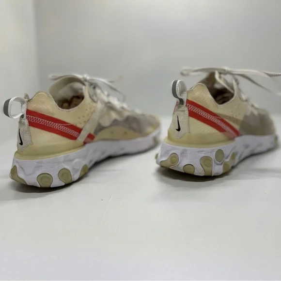 Nike React Element 87 Sail Light Bone Men Size 6.5 Women’s 8 - Picture 4 of 9